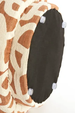 Light - Living Light & Living Poef Davonte Terra / Crème  - Ø 40 cm