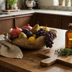 Light - Living Light & Living Schaal Banda Bruin - 34x31 cm