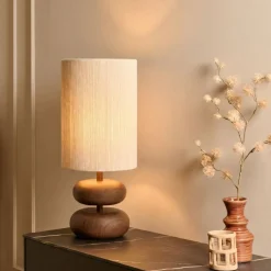 Light - Living Light & Living Tafellamp Danialo Bruin - E27 - 51 cm hoog