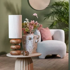 Light - Living Light & Living Tafellamp Danialo Naturel - E27 - 68 cm hoog