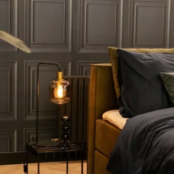 Light - Living Light & Living Tafellamp Lekar Zwart - E27 - 58 cm hoog