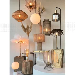 Light - Living Light & Living Tafellamp Lazar Brons - E27 - 42 cm hoog