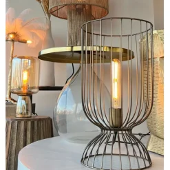 Light - Living Light & Living Tafellamp Lazar Brons - E27 - 42 cm hoog