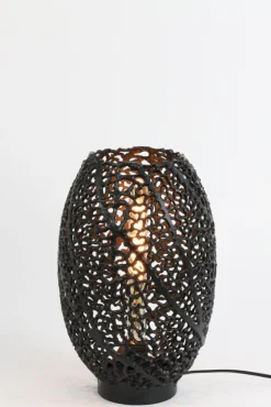 Light - Living Light & Living Tafellamp Sinula Zwart - E27 - 40 cm hoog