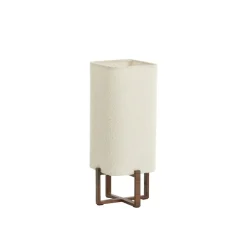 Light - Living Light & Living Tafellamp Wyn Crème / Bruin - E27 - 39 cm hoog