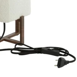 Light - Living Light & Living Tafellamp Wyn Crème / Bruin - E27 - 39 cm hoog