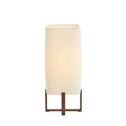 Light - Living Light & Living Tafellamp Wyn Crème / Bruin - E27 - 51 cm hoog