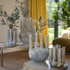 Light - Living Light & Living Vaas Leanja Beige - 24 cm hoog