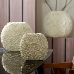 Light - Living Light & Living Vaas Phylia Crème - 28 cm hoog