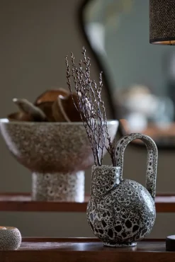 Light - Living Light & Living Vaas Serres Crème / Zwart - 26 cm hoog