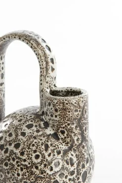 Light - Living Light & Living Vaas Serres Crème / Zwart - 26 cm hoog