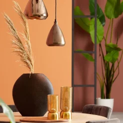 Light - Living Light & Living Vaas Skeld Zwart - 40 cm hoog