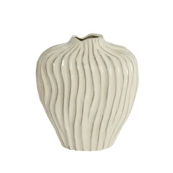 Light - Living Light & Living Vaas Vechhia Crème - 35 cm hoog