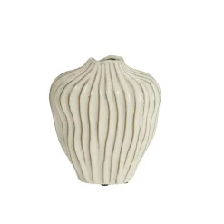 Light - Living Light & Living Vaas Vechhia Crème - 25 cm hoog