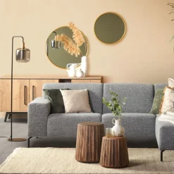 Light - Living Light & Living Vloerlamp Lekar Zwart - E27 - 155 cm hoog