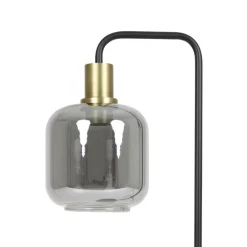 Light - Living Light & Living Vloerlamp Lekar Zwart - E27 - 155 cm hoog