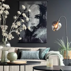 Light - Living Light & Living Vloerlamp Rakel Brons - E27 - 160 cm hoog