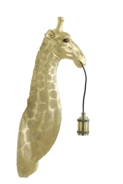 Light - Living Light & Living Wandlamp Giraffe Goud - E27 - 61 cm hoog