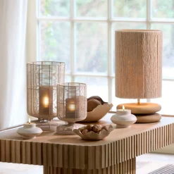 Light - Living Light& Living Lampenvoet Eboli Naturel - E27 - 9 cm hoog