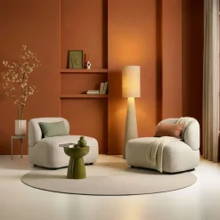 Lounge Fauteuil Comma Rechts Beige