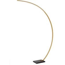 Lucide Booglamp Curve Goud - LED - 192 cm hoog