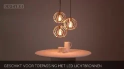 Lucide Hanglamp Danza Goud - 3 x E27 - Ø 50 cm