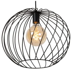 Lucide Hanglamp Danza Zwart - E27 - Ø 40 cm