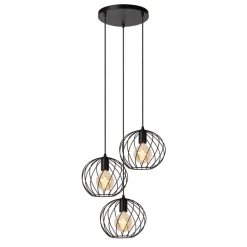 Lucide Hanglamp Danza Zwart - 3 x E27 - Ø 50 cm