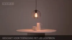 Lucide Hanglamp Danza Zwart - E27 - Ø 25 cm