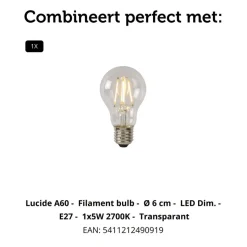 Lucide Hanglamp Firmin Goud - E27 - Ø 20 cm