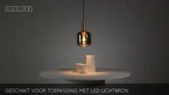 Lucide Hanglamp Joanet Zwart - E27 - Ø 16 cm