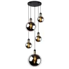 Lucide Hanglamp Julius Zwart - 5 x E27 - Ø 50 cm