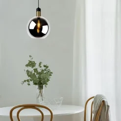 Lucide Hanglamp Julius Zwart - E27 - Ø 28 cm