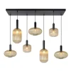 Lucide Hanglamp Maloto Goud - 7 x E27 - 150 cm breed