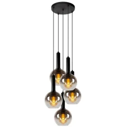 Lucide Hanglamp Marius Zwart - 5 x E27 - Ø 55 cm