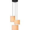 Lucide Hanglamp Maya Beige - 3 x E27 - Ø 46 cm