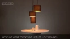 Lucide Hanglamp Maya Zwart - 3 x E27 - Ø 46 cm