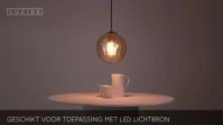 Lucide Hanglamp Monsaraz Roze - E27 - Ø 25 cm