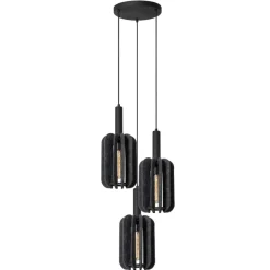 Lucide Hanglamp Rafal Grijs - 3 x E27 - Ø 50 cm