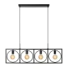 Lucide Hanglamp Suus Zwart - 4 x E27 - 108 cm breed