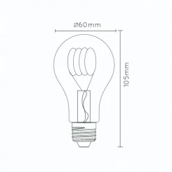 Lucide Lichtbron A60 Amber - E27 - Ø 6 cm