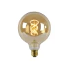 Lucide Lichtbron G125 Amber - E27 - Ø 12,5 cm