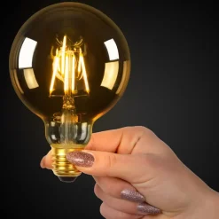 Lucide Lichtbron G95 Amber - E27 - Ø 9,5 cm