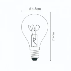 Lucide Lichtbron P45 Amber - E14 - Ø 4,5 cm