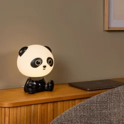 Lucide Oplaadbare Kinderlamp Dodo Panda Zwart - LED - 26 cm hoog