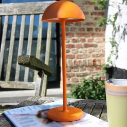 Lucide Oplaadbare Tafellamp Joy Oranje - LED - 32 cm hoog