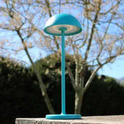 Lucide Oplaadbare Tafellamp Joy Turkoois - LED - 32 cm hoog