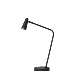 Lucide Oplaadbare Tafellamp Stirling Zwart - LED - 48 cm hoog