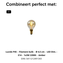 Lucide Plafondspot Alion Zwart - 3 x E14 - 38x10 cm