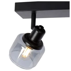 Lucide Plafondspot Bjorn Zwart - 2 x E14 - 30 cm breed